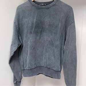 Zara washed gray sweatshirt